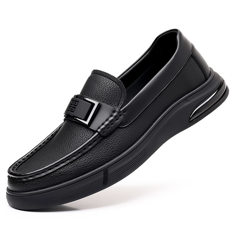 ドライビングシューズ 金属装飾付き本革ドライビングシューズローファー