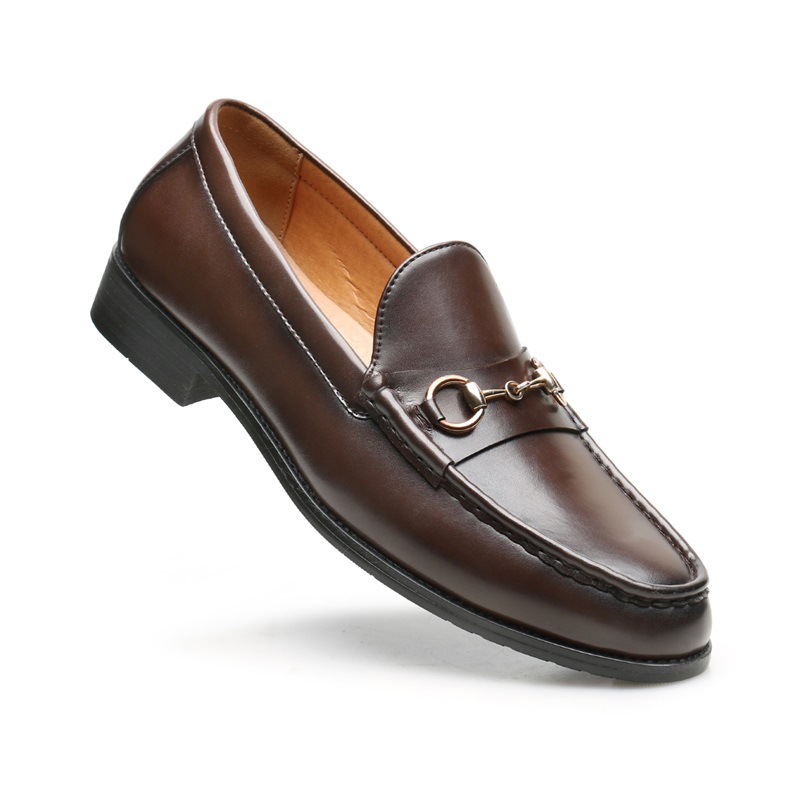 ドライビングシューズ 金具付き本革ドライビングローファー