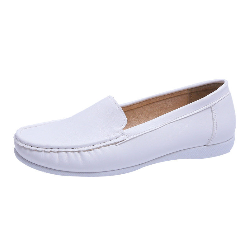 ドライビングシューズ 本革製モカシン縫いスリッポンローファー