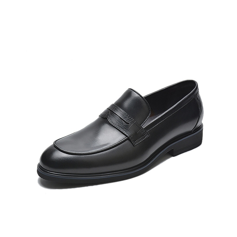 ドライビングシューズ 本革仕様のシンプルステッチローファー