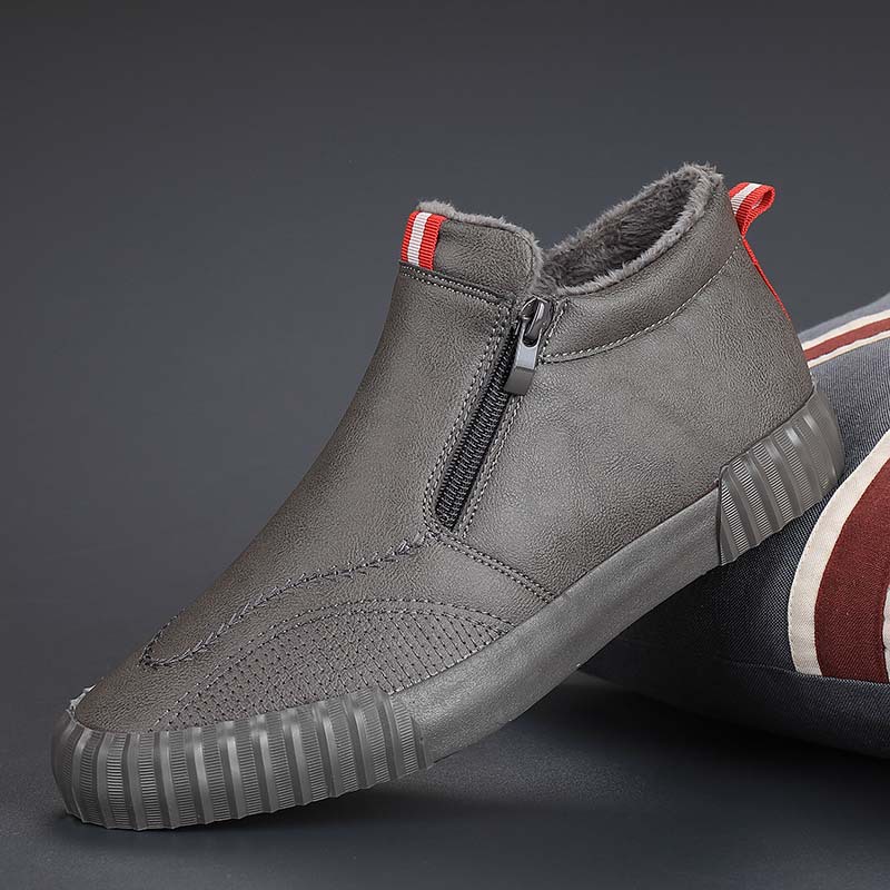 ドライビングシューズ 裏ボア仕様サイドジップハイカットレーシングシューズ