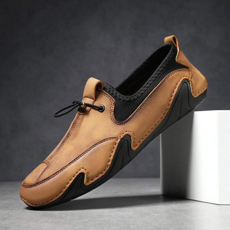 ドライビングシューズ 本革スリッポン型レーシングドライビングシューズ