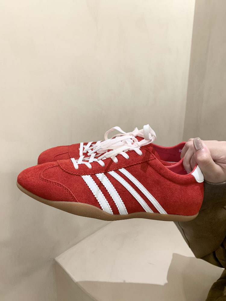 ドライビングシューズ 縦縞スエード走行シューズ