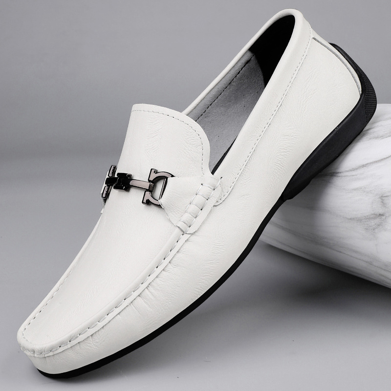 金具付き本革ドライビングシューズローファー