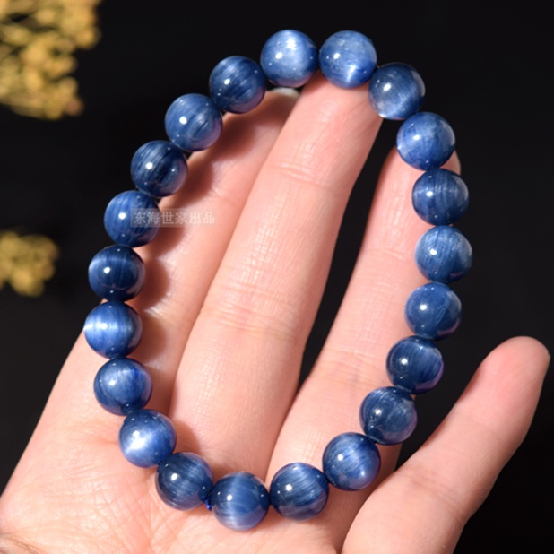カイヤナイト　天然石ブレスレット　藍晶石
