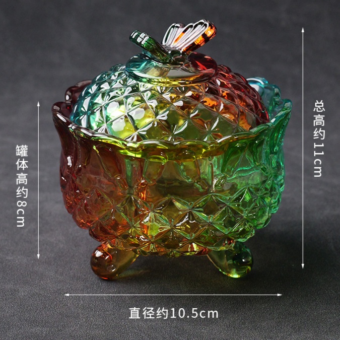 浄化用 クリスタルガラスポット　天然石ブレスレット