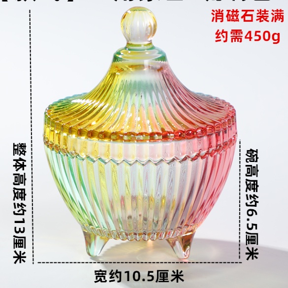 浄化用ガラスポット各種　天然石ブレスレット