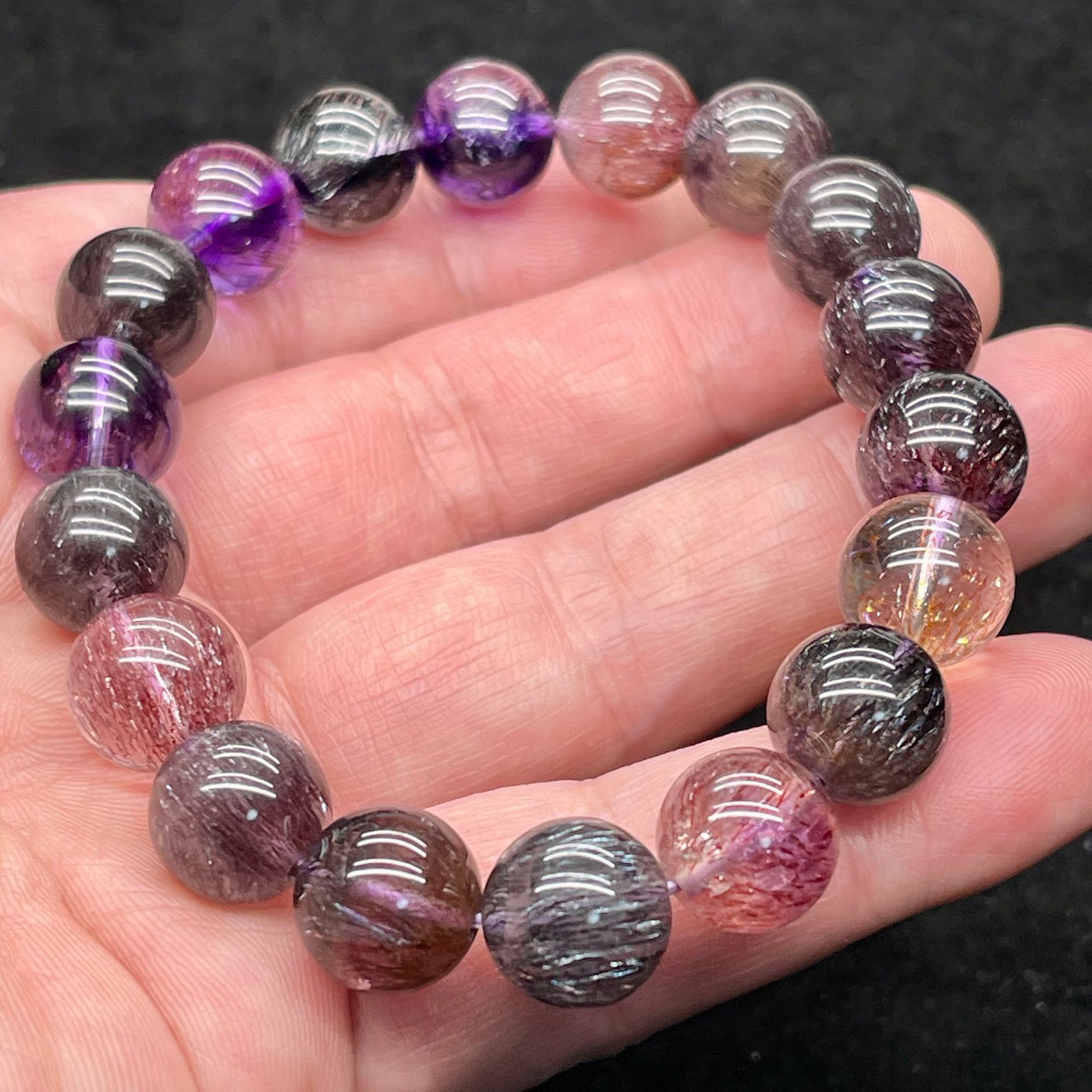 花火スーパーセブン ブラジル旧鉱山 ブレスレット 12.5ｍｍ　19cm