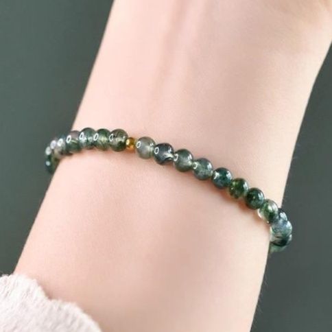 水草メノウ天然石ブレスレット マ行|天然石ブレスレット専門通販
