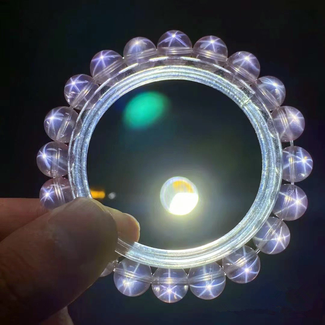 ローズクォーツ　天然石ブレスレット　紅水晶