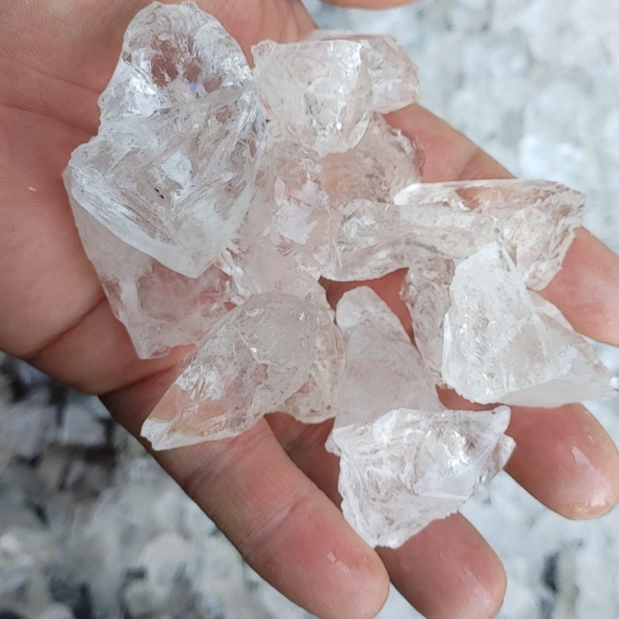 クリスタル原石　天然石ブレスレット　透明水晶原石