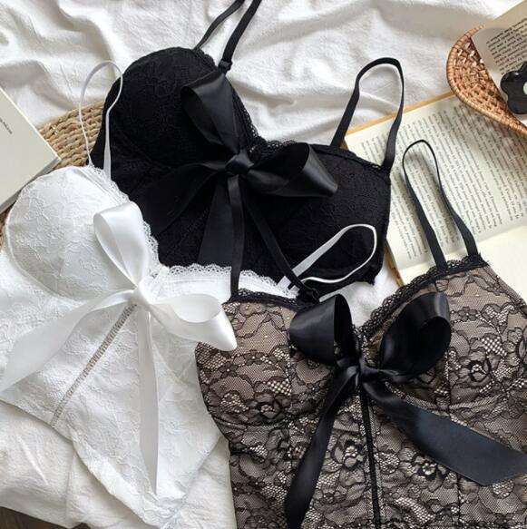 エロ下着 セクシーテディランジェリー レースリボン付きブラセット