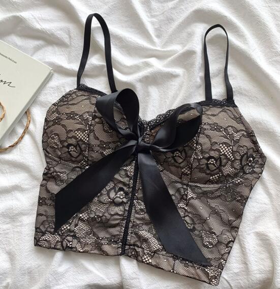 エロ下着 セクシーテディランジェリー レースリボン付きブラセット