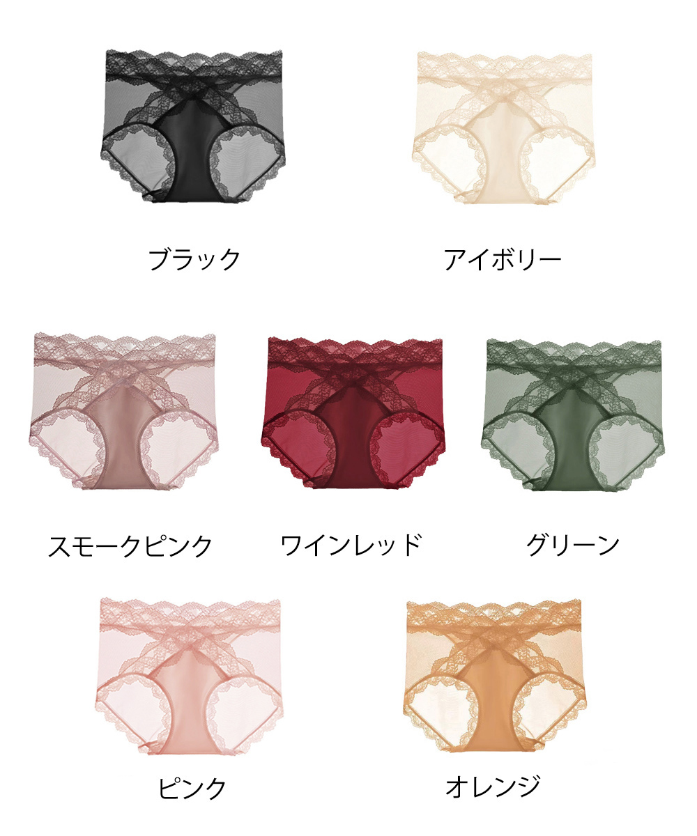 エロ下着 透け感美尻レースショーツ セクシー下着