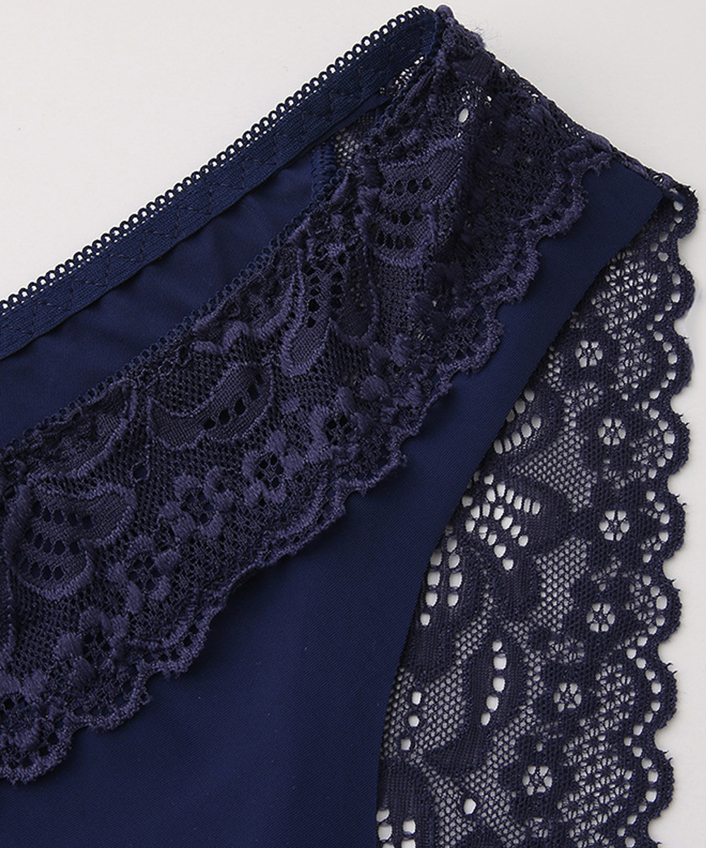 エロ下着 花柄レース刺繍ショーツ 女性用透け感セクシー下着