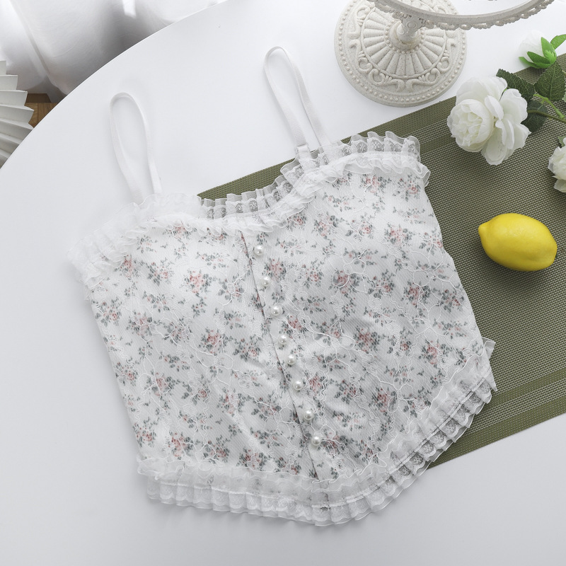 エロ下着 二色選択可能テディランジェリー胸元レースキャミソール