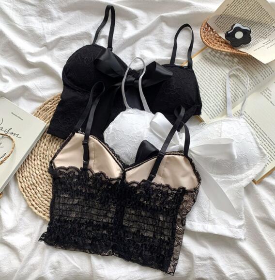 エロ下着 セクシーテディランジェリー レースリボン付きブラセット