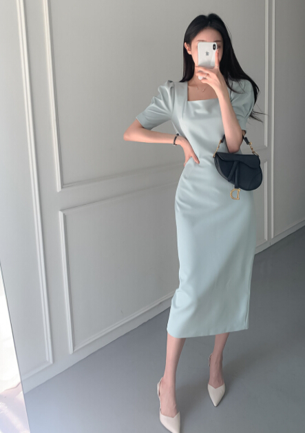 キャバドレス 上品半袖セットアップドレス フォーマル仕様