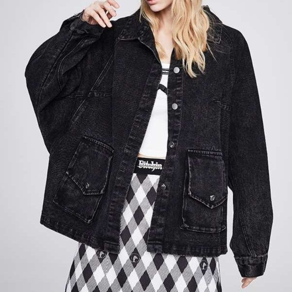 Y2Kファッション オーバーサイズデニムジャケット