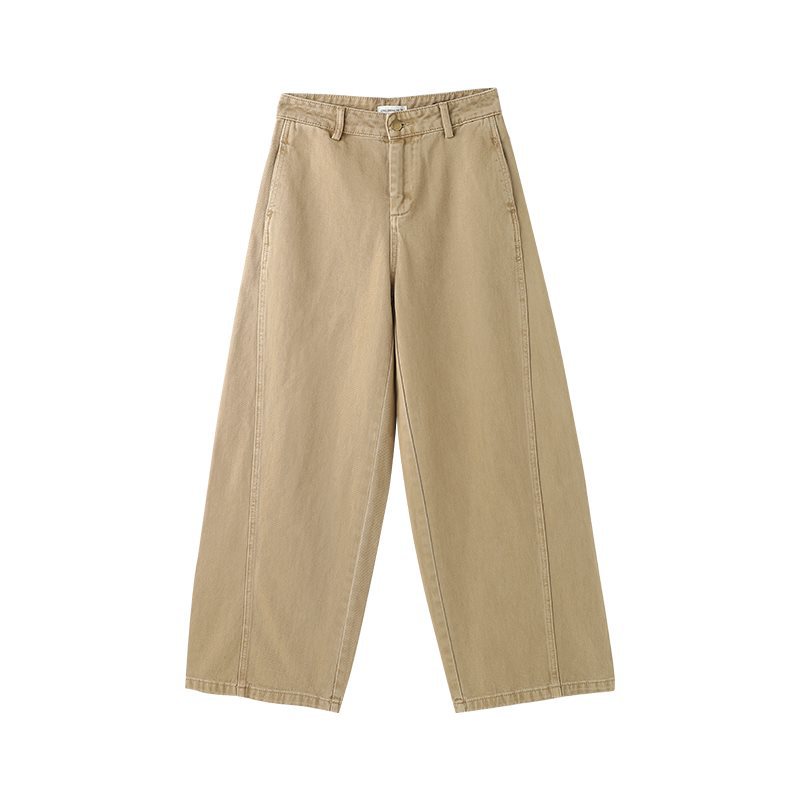Y2Kファッション ハイウエストワイドデニムパンツ
