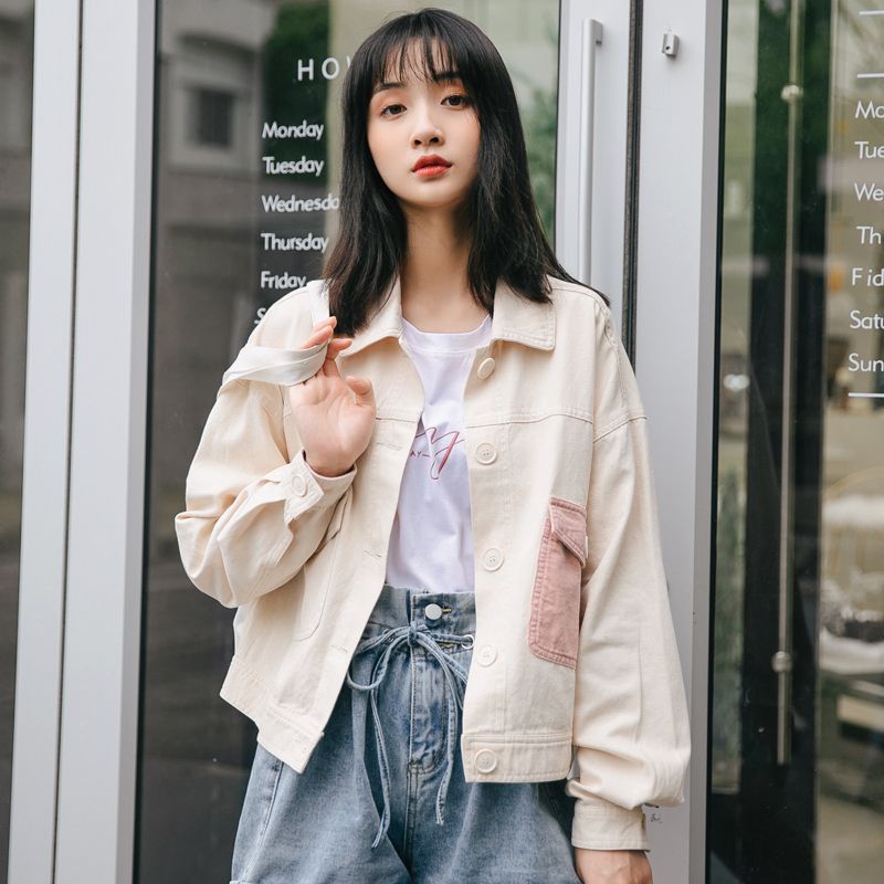 Y2Kファッション ワークテイストデニムジャケット
