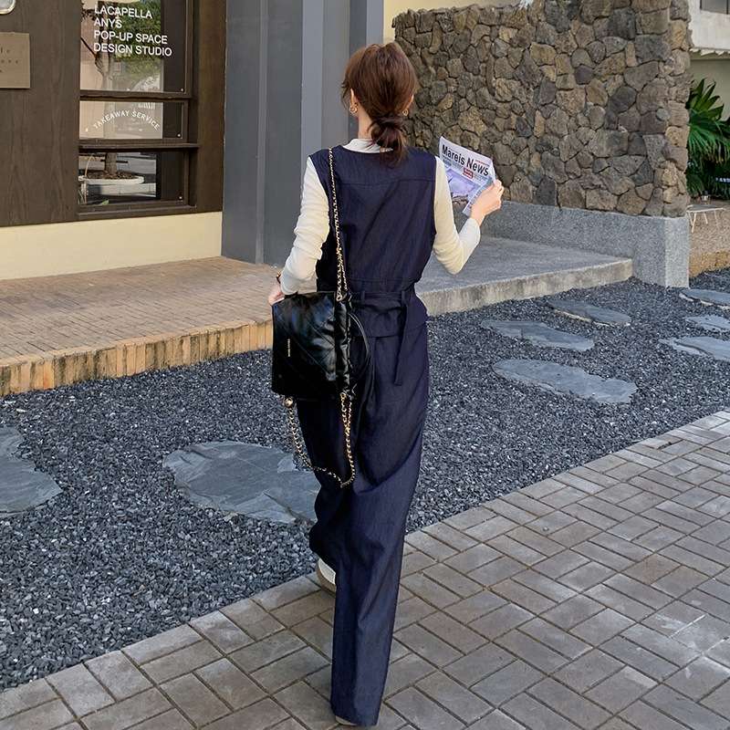 Y2Kファッション ノースリーブボタンダウンベスト