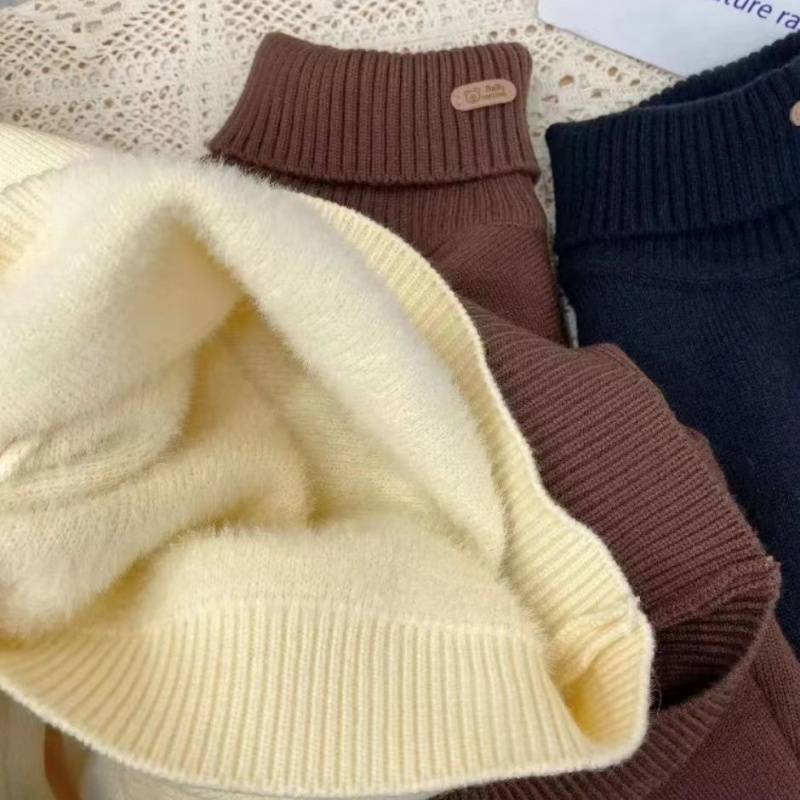 キッズファッション 子供用タートルネック長袖セーター