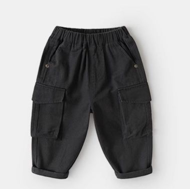 キッズファッション 耐摩耗機能付きキッズ多機能カーゴパンツ