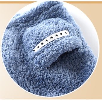 キッズファッション くま耳付きもこもこボアフード羽織りニット