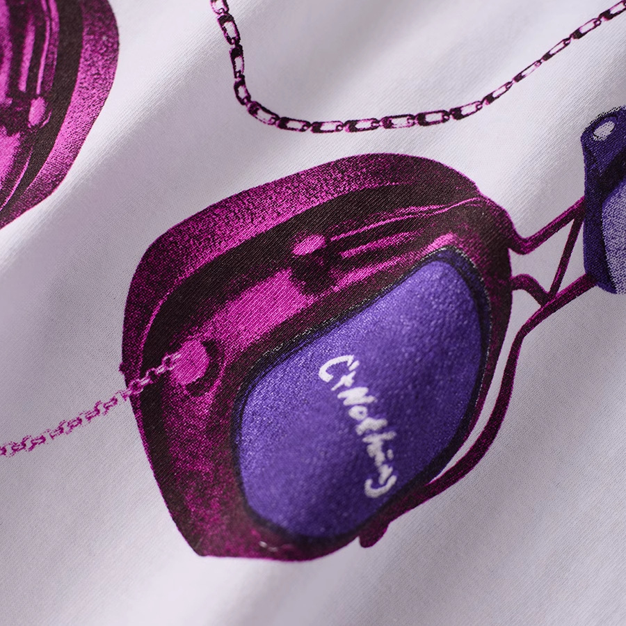 キッズファッション 音楽好きキッズのヘッドホンプリント半袖Tシャツ