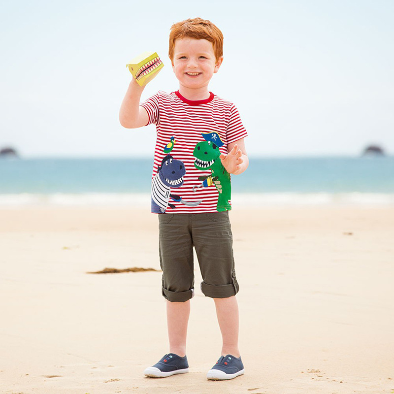 キッズファッション 恐竜大迫力プリント半袖Tシャツ