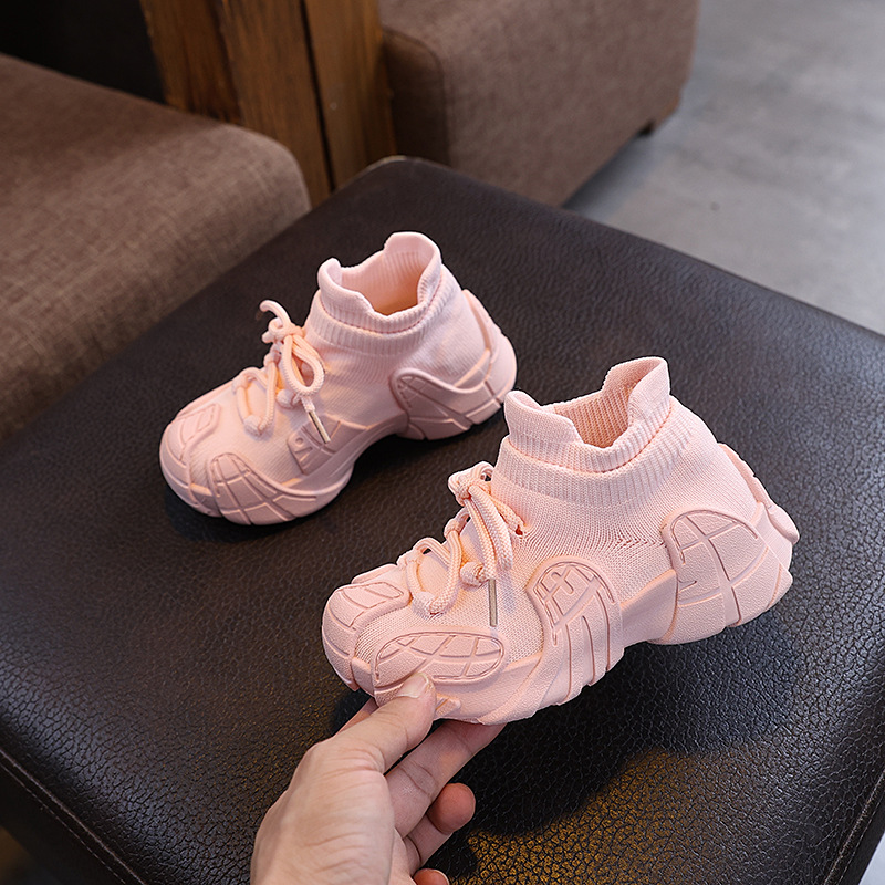 キッズファッション 立体デザインハイカットスニーカー