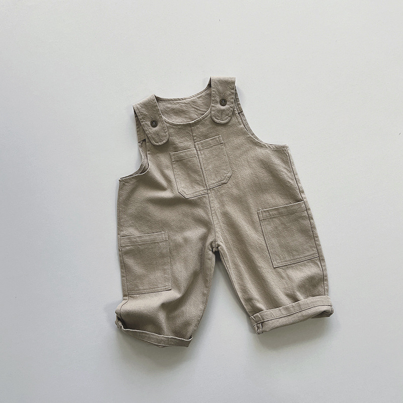 キッズファッション こども用サロペット風ショートパンツ