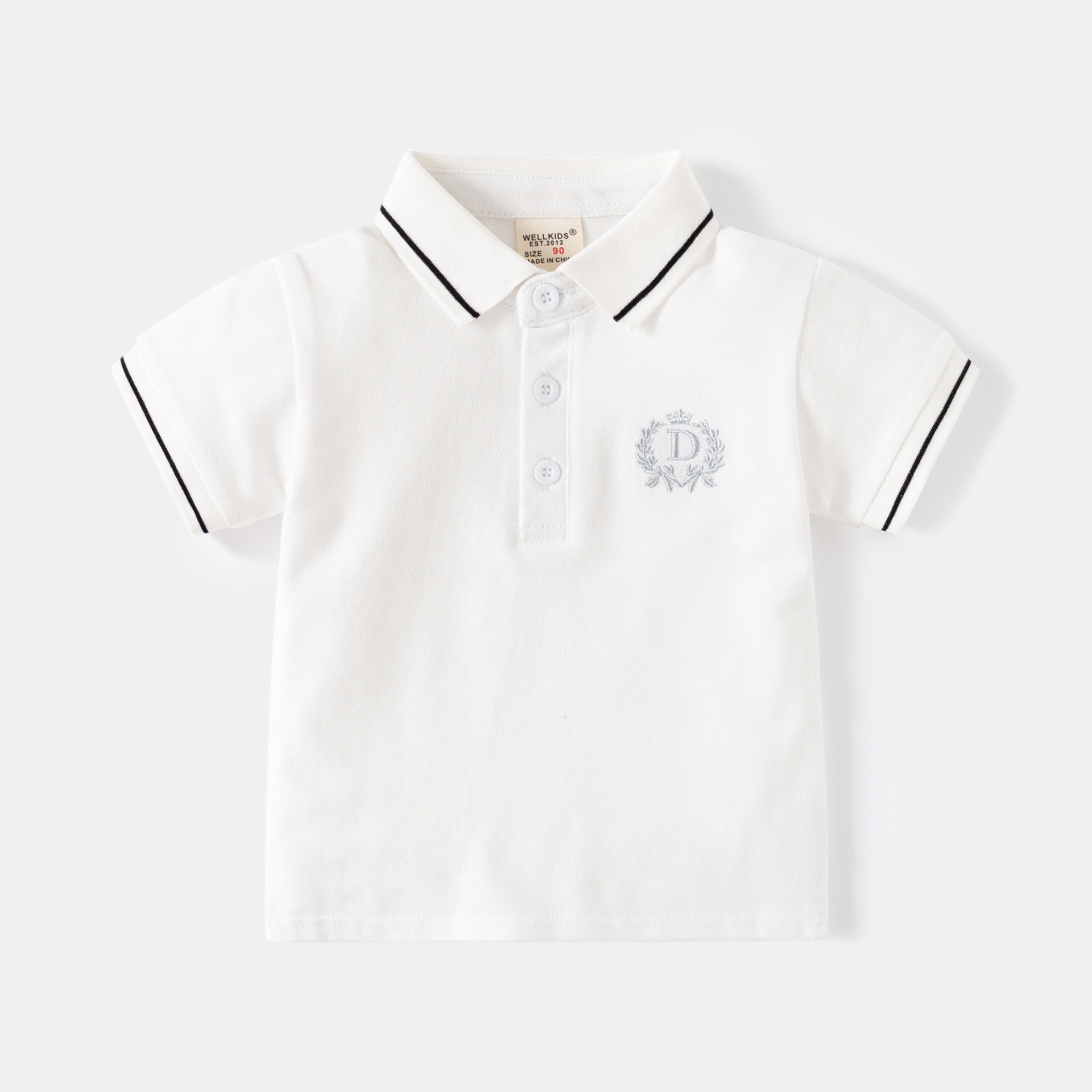 キッズファッション 襟ラインがおしゃれな半袖ポロシャツ