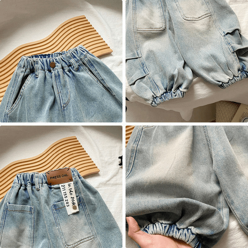 キッズファッション キッズ ゆったり バルーンシルエット デニムパンツ
