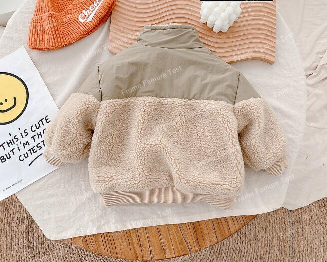 キッズファッション 秋冬新作 韓国風 子供用もこもこニット 暖かいコート
