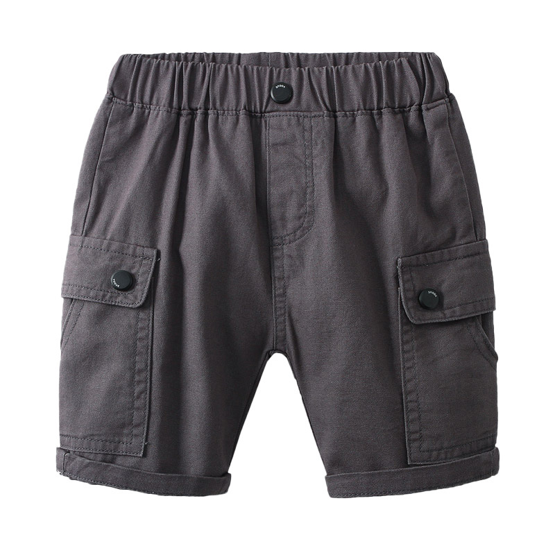キッズファッション 男の子用カーゴポケット付きハーフパンツ