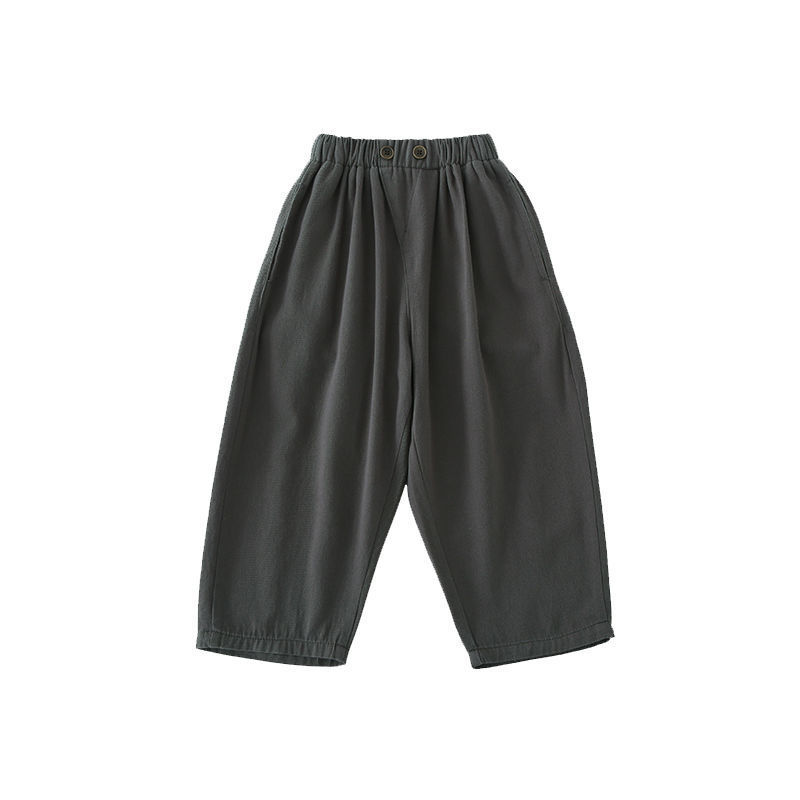キッズファッション ゆったりシルエットウエストゴムサルエル風パンツ