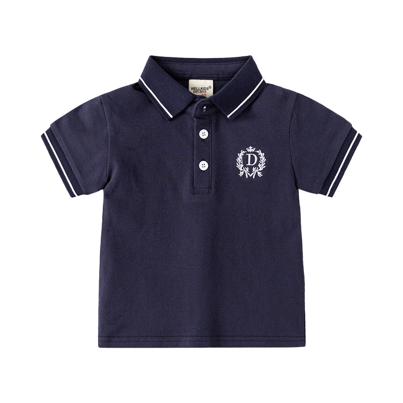 キッズファッション 襟ラインがおしゃれな半袖ポロシャツ