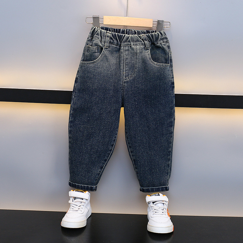 キッズファッション キッズゆったりデニムイージーパンツ