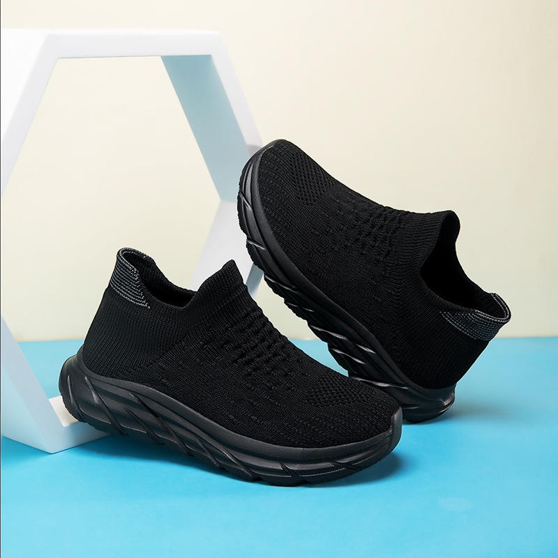 キッズファッション 軽量ニット素材スリッポンスニーカー