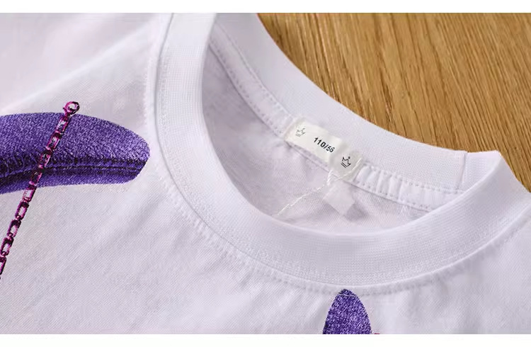 キッズファッション 音楽好きキッズのヘッドホンプリント半袖Tシャツ