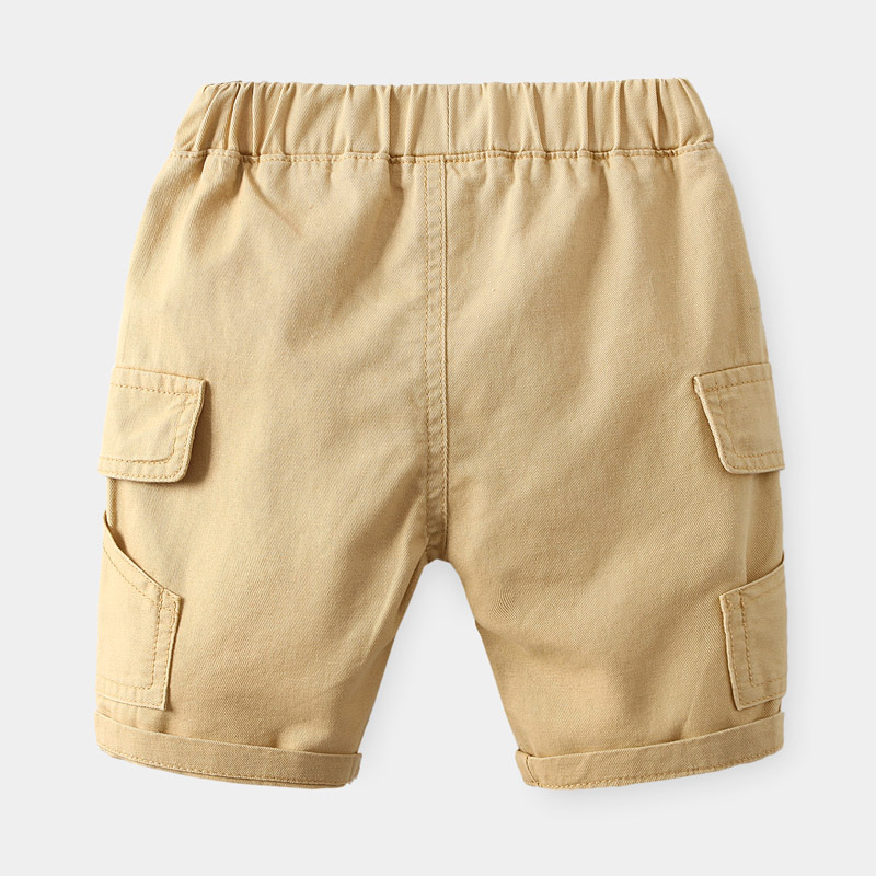 キッズファッション 男の子用カーゴポケット付きハーフパンツ
