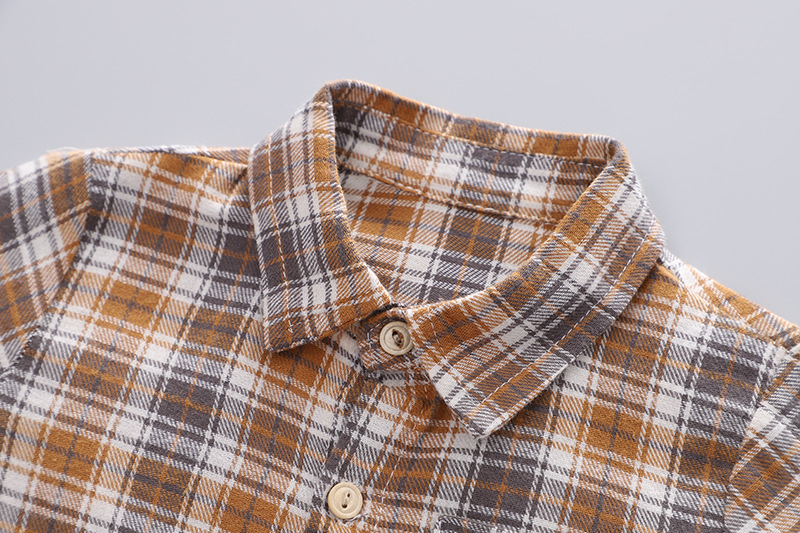 キッズファッション ケーブル編みニットベスト チェックシャツ三点セット