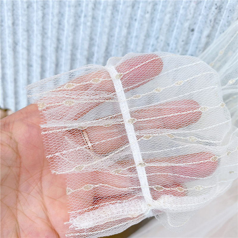 キッズファッション 透け感チュール袖ツイード切り替え上品姫様ワンピース