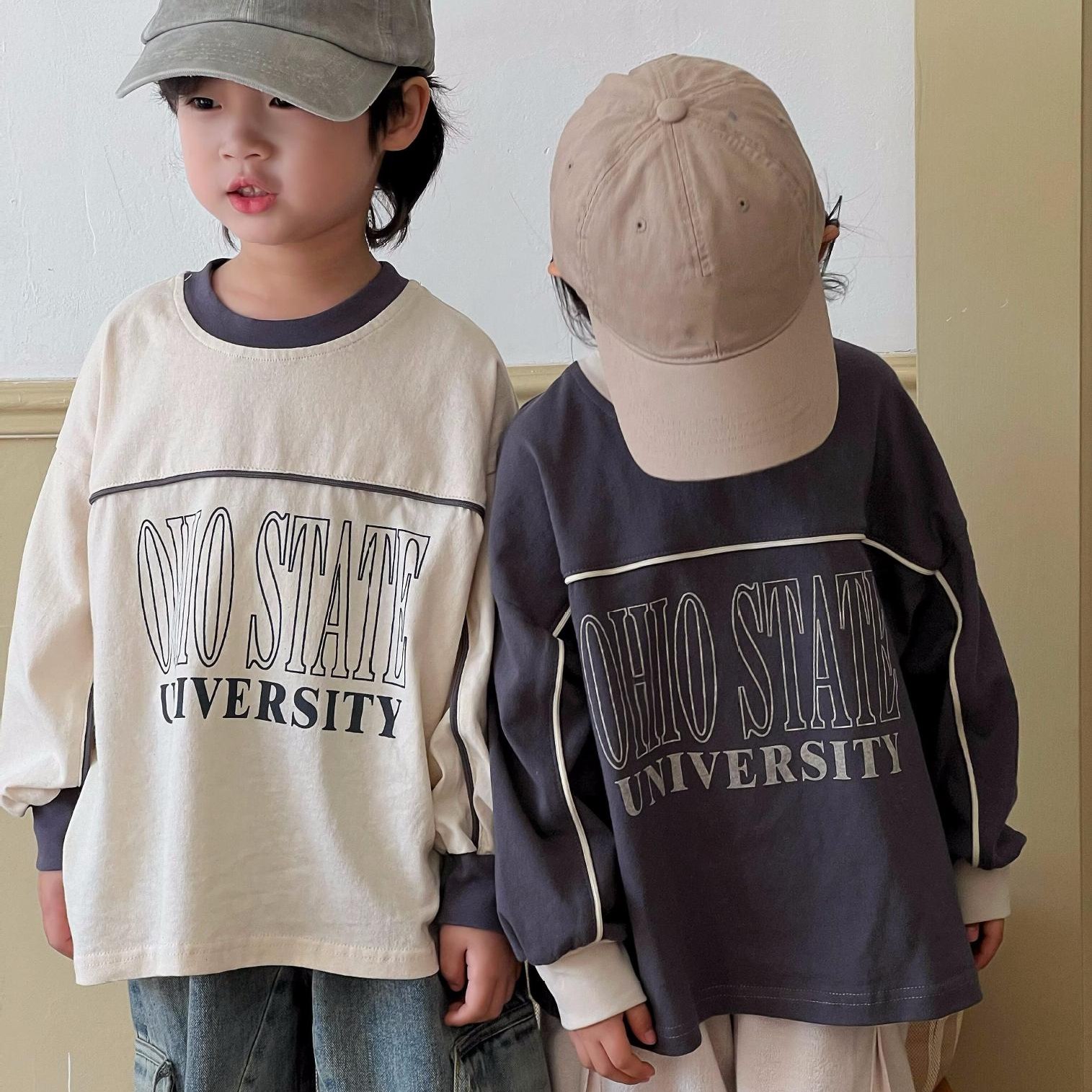 キッズファッション 男女兼用 韓国風トレーナー 80〜140センチ 長袖子供服