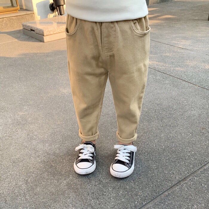 キッズファッション ゆったりストレート子供用長ズボン