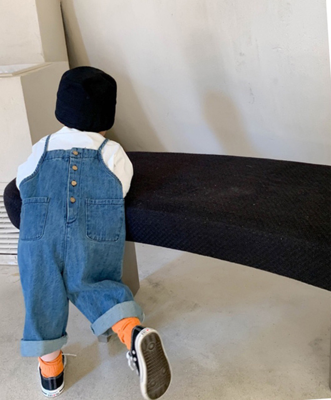 キッズファッション 子供用デニムサロペットオーバーオール