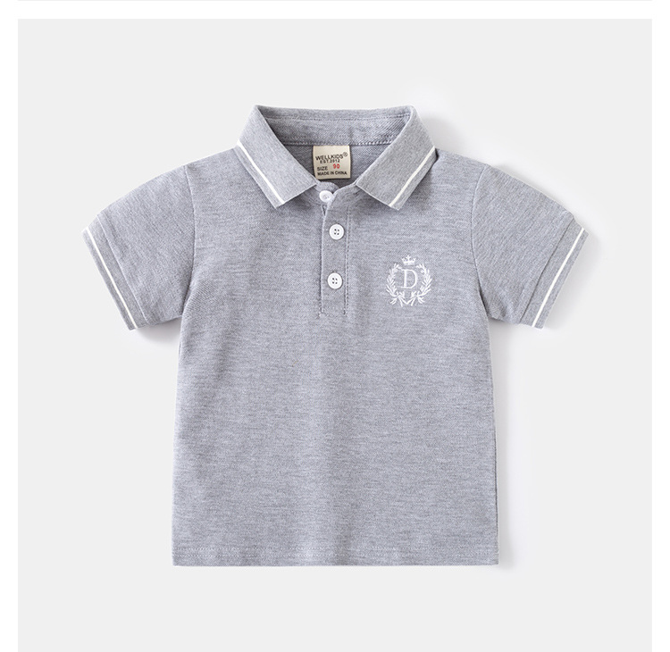 キッズファッション 襟ラインがおしゃれな半袖ポロシャツ
