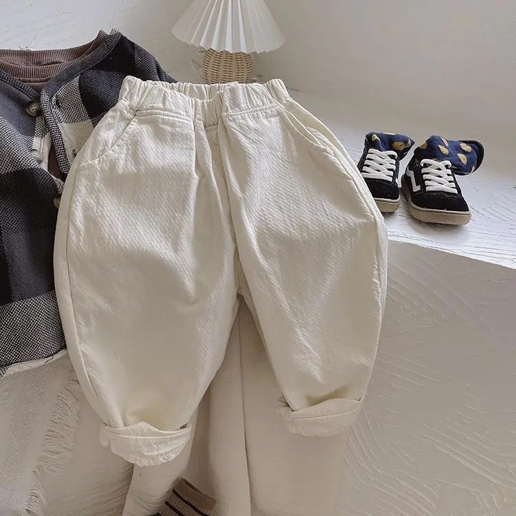 キッズファッション ゆったりバルーンシルエット裾ゴムポケット付きパンツ